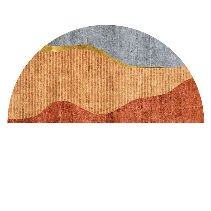 Semicircular Floor Mat Bathroom Non-slip Carpet