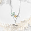 Four-leaf clover small lucky necklace female