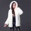 Faux fox fur coat coat warm coat
