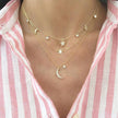 Multilayer Trend Elegant Jewelry Long Snake Chain Crystal