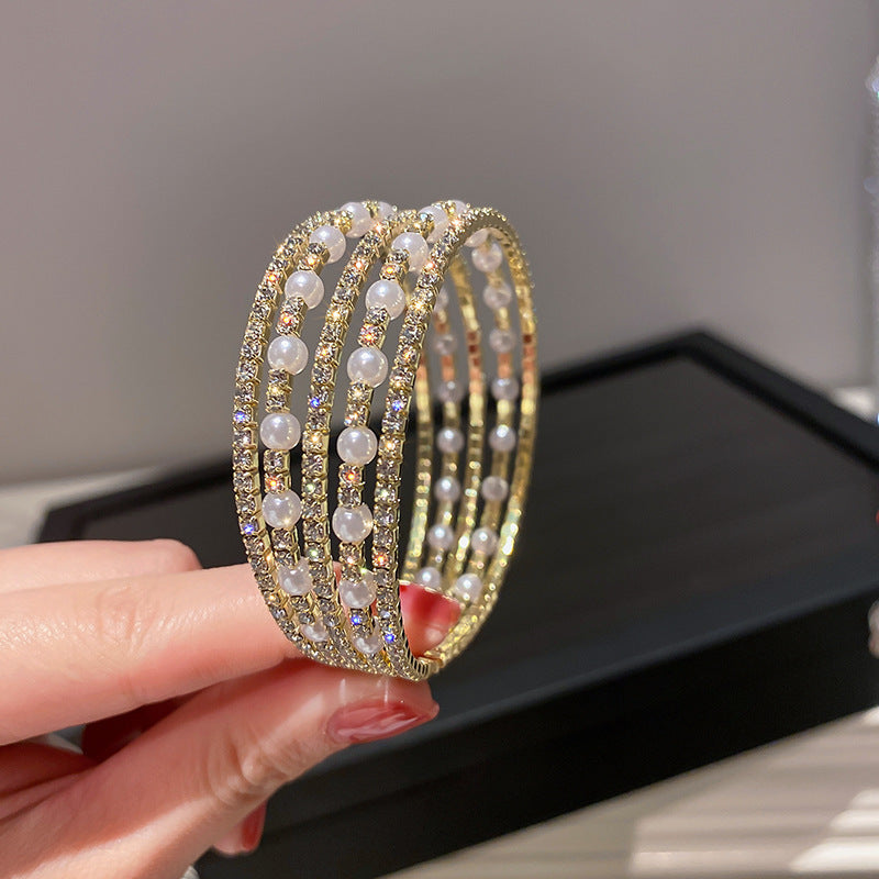 Pearl Opening Bracelet Ins Special-interest Design