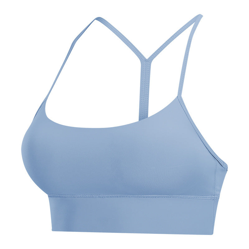 Y-shaped Beautiful Back Solid Color Running Sports Underwear Women