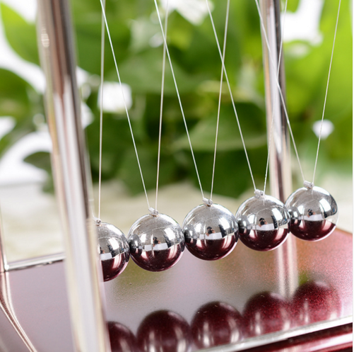 Newtons Cradle Steel Balance Ball Physics Science Pendulum Metal Craft Educational Toy