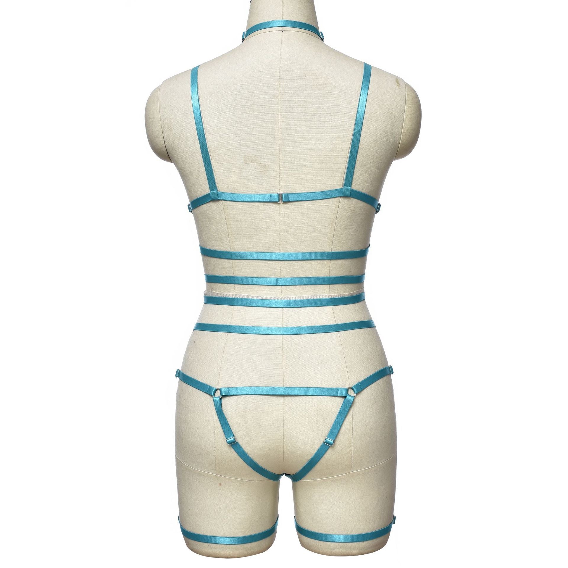 Women's Multi-color Lace-up Underwear Set