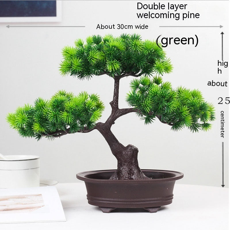 Simulation Artificial Flower Potting Decoration Plastic Tree Big Welcome Pine