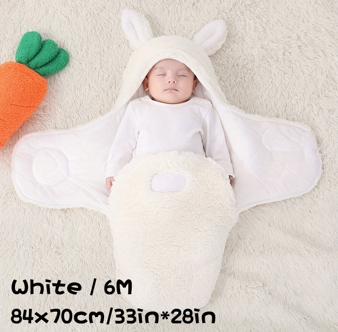 Super Soft Baby Sleeping Bag Fluffy Fleece Newborn Blanket Swaddle Blankets, Unisex Baby Wrap For Newborn Baby