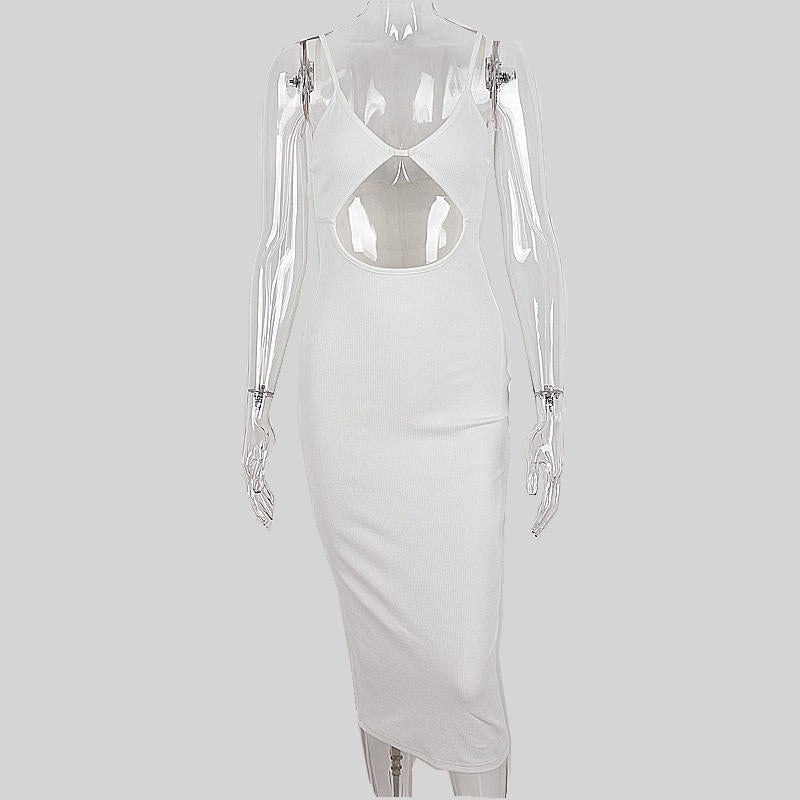 Personalized High Elastic Cotton Long Dress Women's Clothing