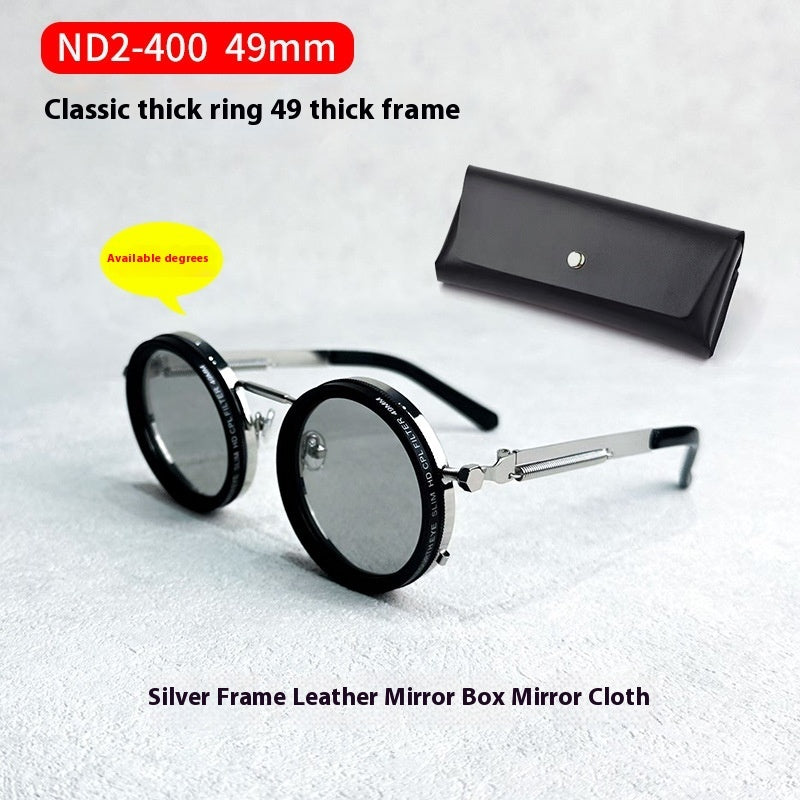 Glasses Box Adjustable Light Reduction 9 Gear Glasses UV Protection