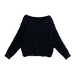 Coarse Twist Knit Sweater V-neck Sweater Women