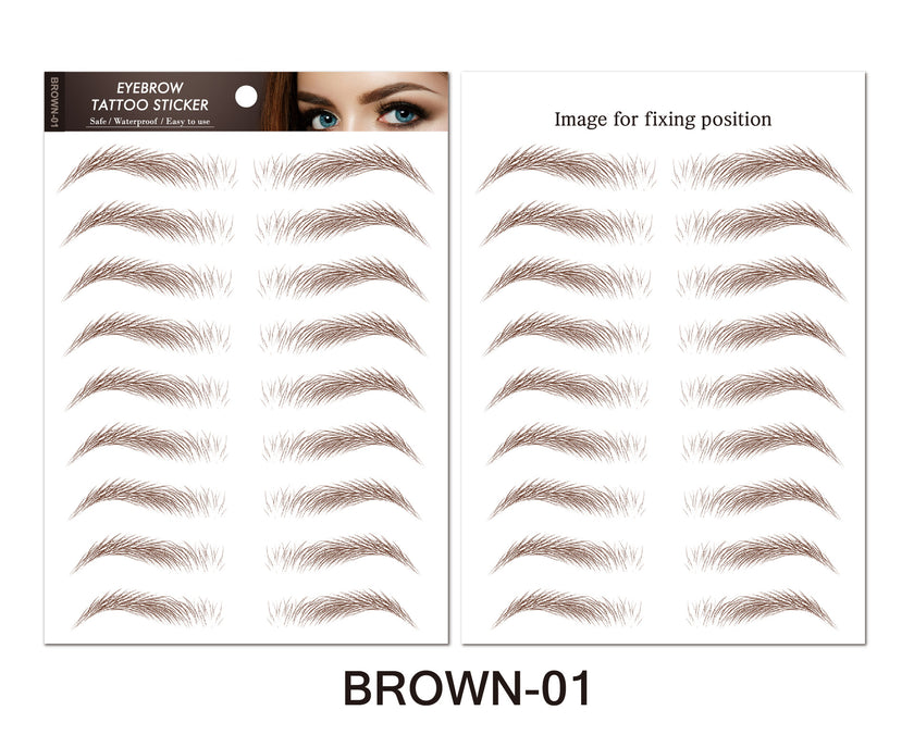 Bionic eyebrow stickers