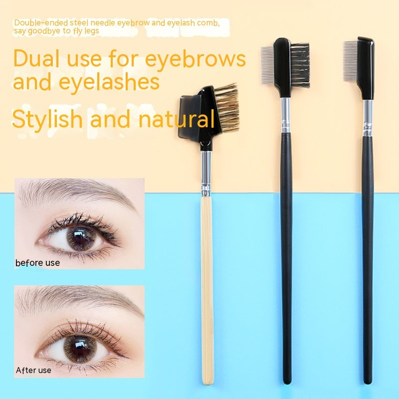 Steel Needle Lash Comb Mascara Brush Single Makeup