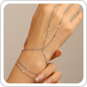 Small Rice-shaped Beads Rice Beads Zircon Pearl Ring Chain Love Finger Chain Ornament
