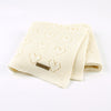 Baby Blanket Knitted Heart Hollow Windproof Blanket
