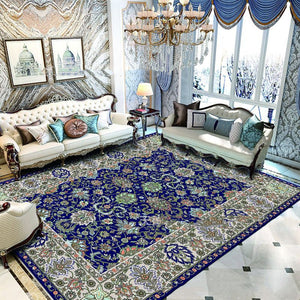 European Style Jihe Print Carpet Bedroom Living Room