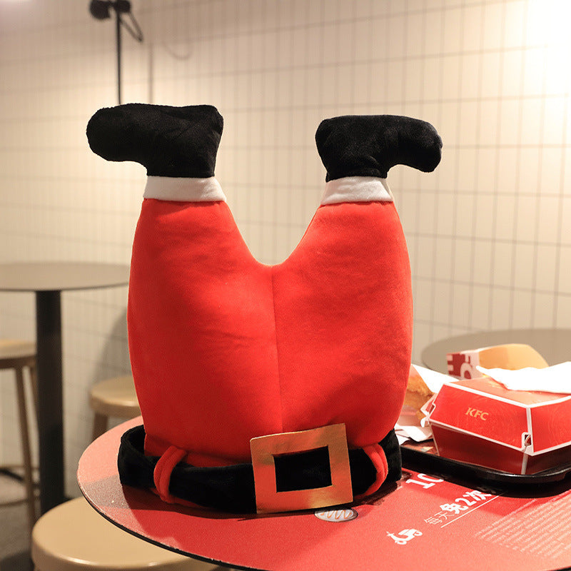 Christmas hat toy electric chicken leg