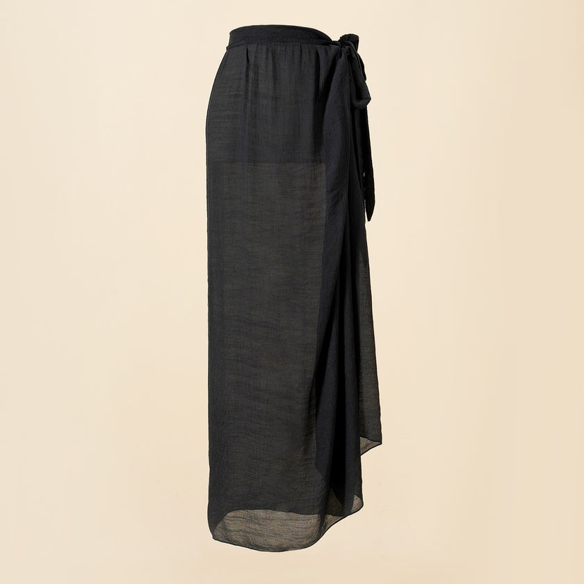 Vacation Chiffon Printed Tie-dye Lace-up Beach Wrap Skirt