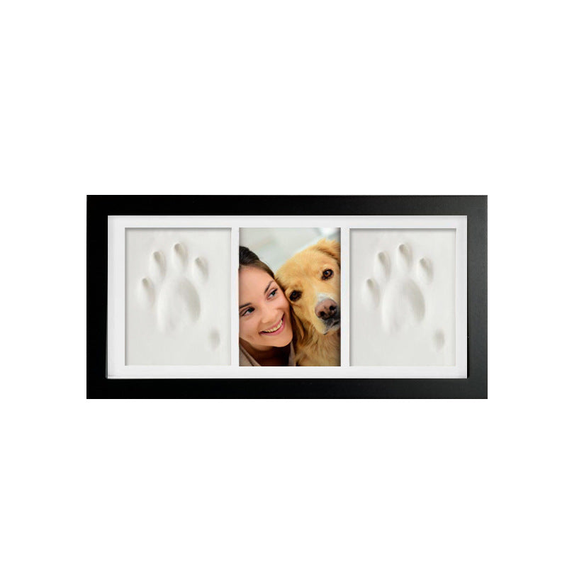 Wooden Photo Frame, Newborn Souvenir, Baby Hand And Foot Ink Pad