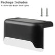 4 Solar LED Bright Deck Lights Outdoor Garden Patio Railing Decks Path Lighting Outdoor Garden Light Deck Lamp Solar Stairs Light