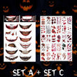 Halloween Fashion Tattoo Stick Smile Lip Sticker