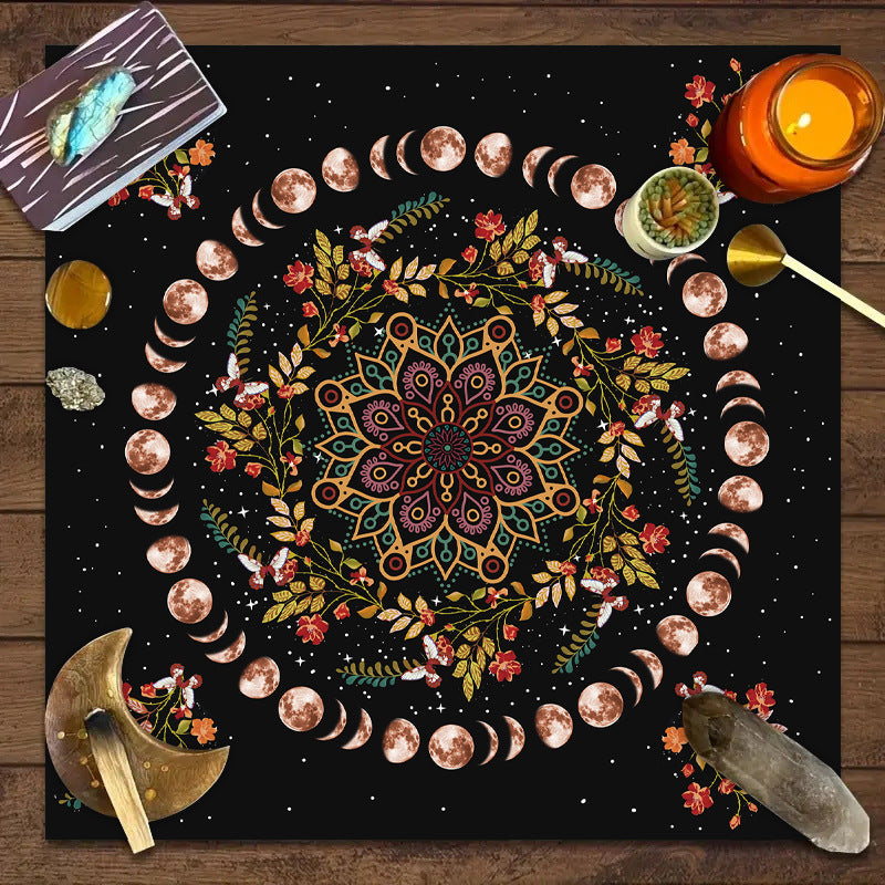 Tarot Board Game Flower Butterfly Decorative Cloth