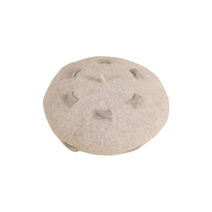 Wool Cap Children's Warm Painter Bow Beret