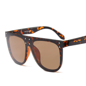 Fashion men and women glasses big box face slimming sunglasses