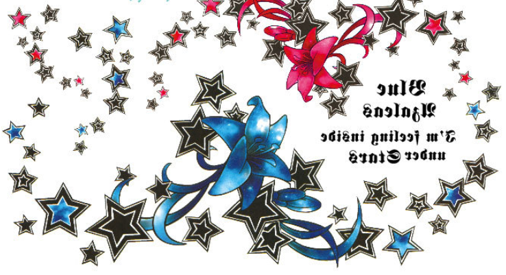 Supply new color tattoo stickers waterproof personality fashion chest stickers sternal stickers tattoo stickers tattoo