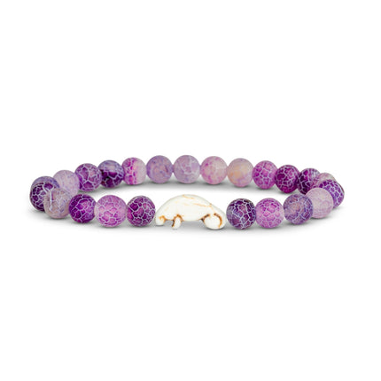 8mm Natural Stone Manatee Amazonite Bracelet