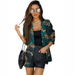 Women's Long-sleeved Lapel Printed Blazer
