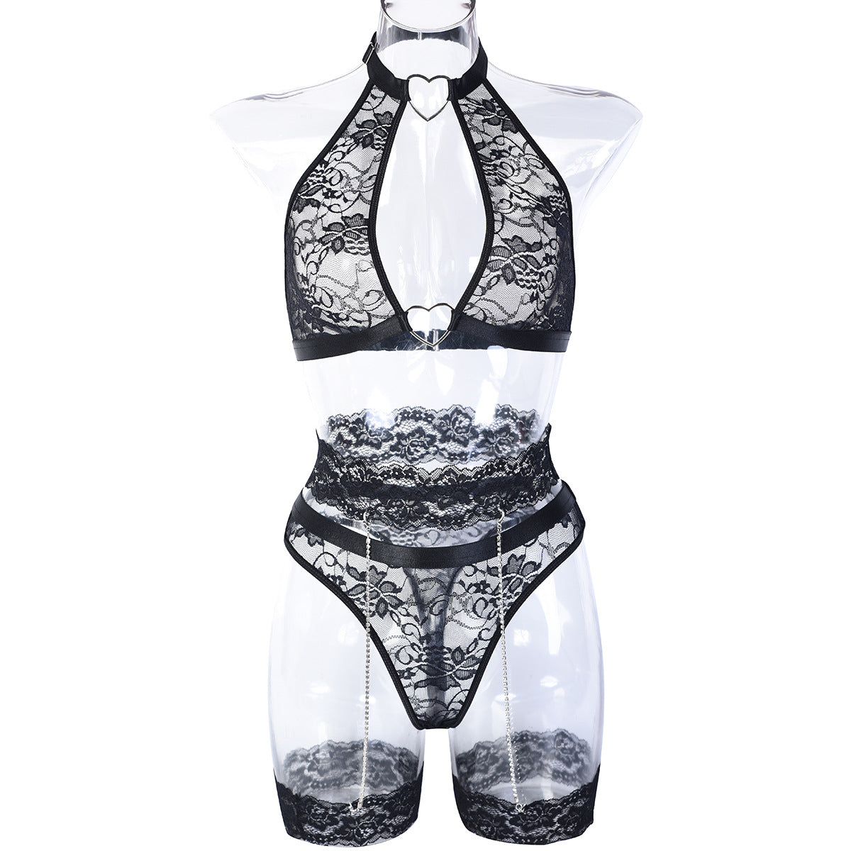 Underwear 5-piece Set Express Burst Lace Exquisite Chain Stitching