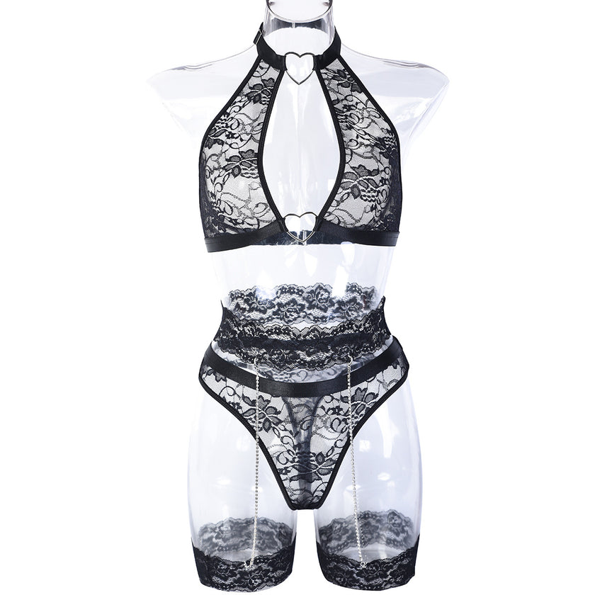 Underwear 5-piece Set Express Burst Lace Exquisite Chain Stitching