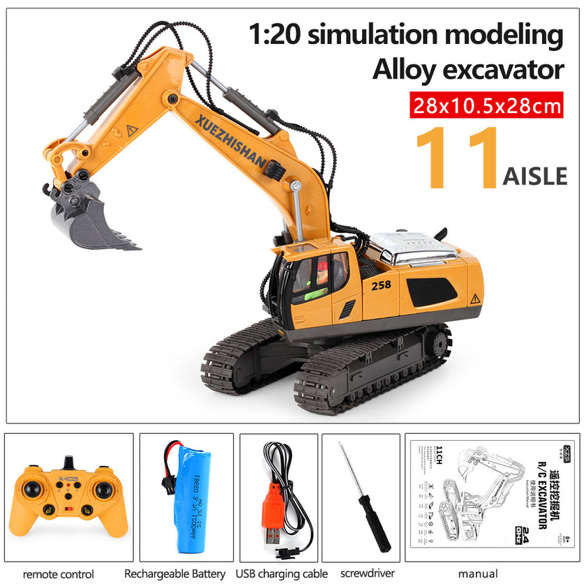 Simulation Excavator Remote Control Engineering Vehicle Children's Toys