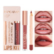 Liner Lip Glaze Set Waterproof No Stain On Cup Velvet Matte Lipstick