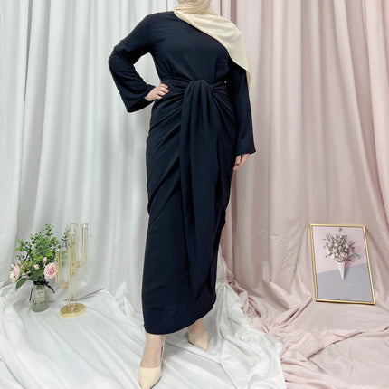Corset European And American Satin Encrypted Ice Silk Dress
