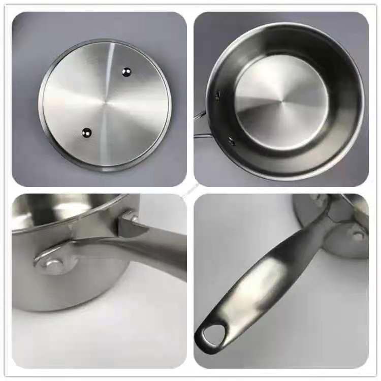 German Shuangli 16cm18cm Milk Pot Kitchen Household Chinese-style All-steel Stainless Steel Pot With Small Saucepan Small Milk Pot