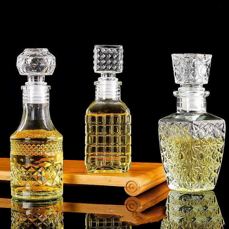 Creative Transparent Glass Wine Bottle