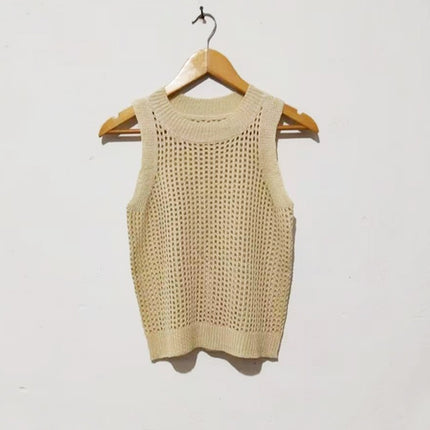 Crochet Sleeveless women tops