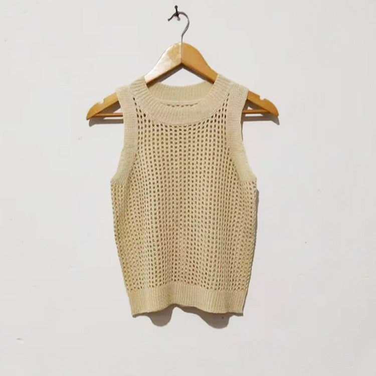 Crochet Sleeveless women tops