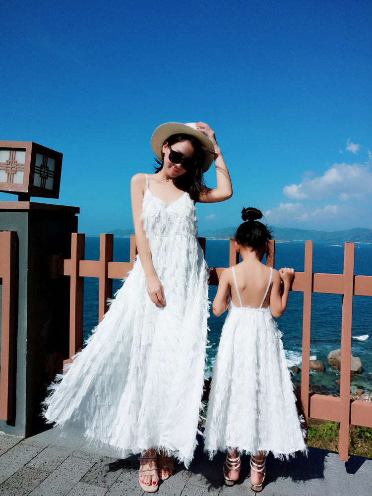 Family dress beach skirt