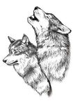 Original Personality Wolf Tattoo Sticker Animal