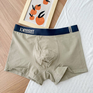 Simple Letter Men's Underwear Cotton Antibacterial Breathable Boxers
