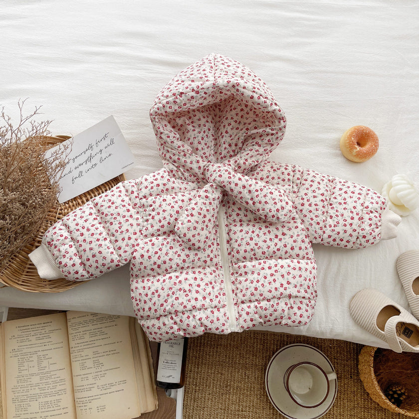 Girls' Fashion Thickened Cotton Coat