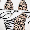 Leopard print swimsuit swimsuit bikini