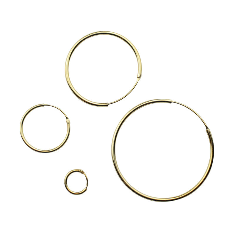 Men And Women All-matching Temperament Handmade Sterling Silver Earrings