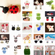 Wool knitted baby photo dress