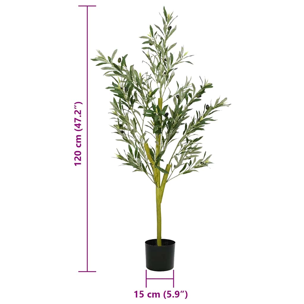 Artificial Olive Tree 450 Leaves 120 cm