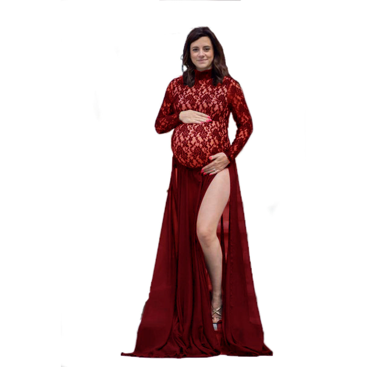 Mopping Long Skirt Photography Jumpsuit And Chiffon Long Skirt