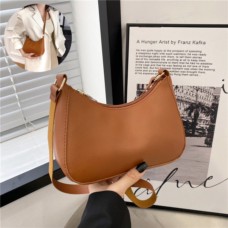 Women's Underarm Bag Solid Color Small Square Handbag
