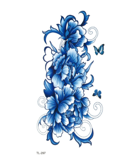 The Other Side Flower Tattoo Stickers Waterproof Tattoo