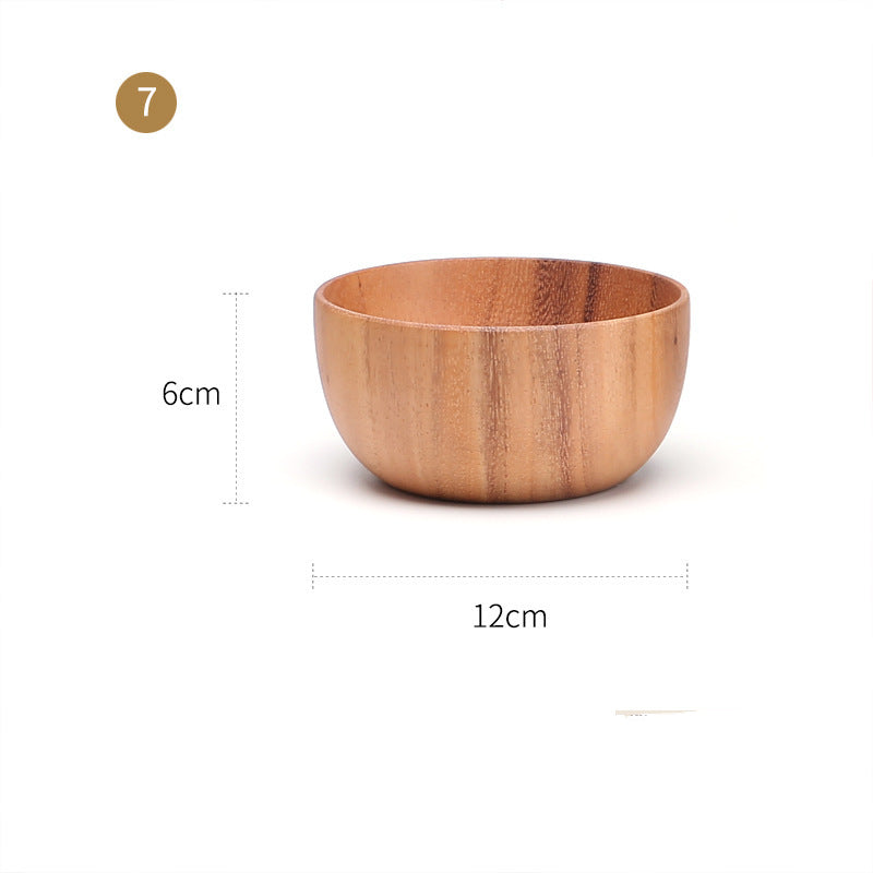 Large And Small Log Rice Bowl Tableware Hotel Restaurant Kitchen
